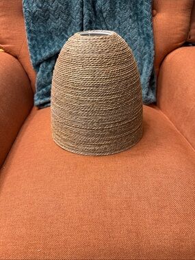 Woven Rope Lampshade in Natural Tan